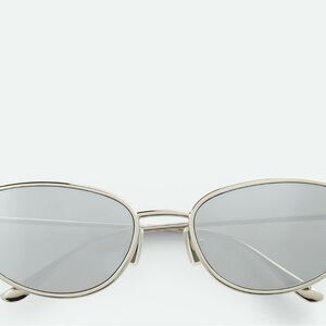 Bottega Veneta Cat Eye Knot Silver Sunglasses